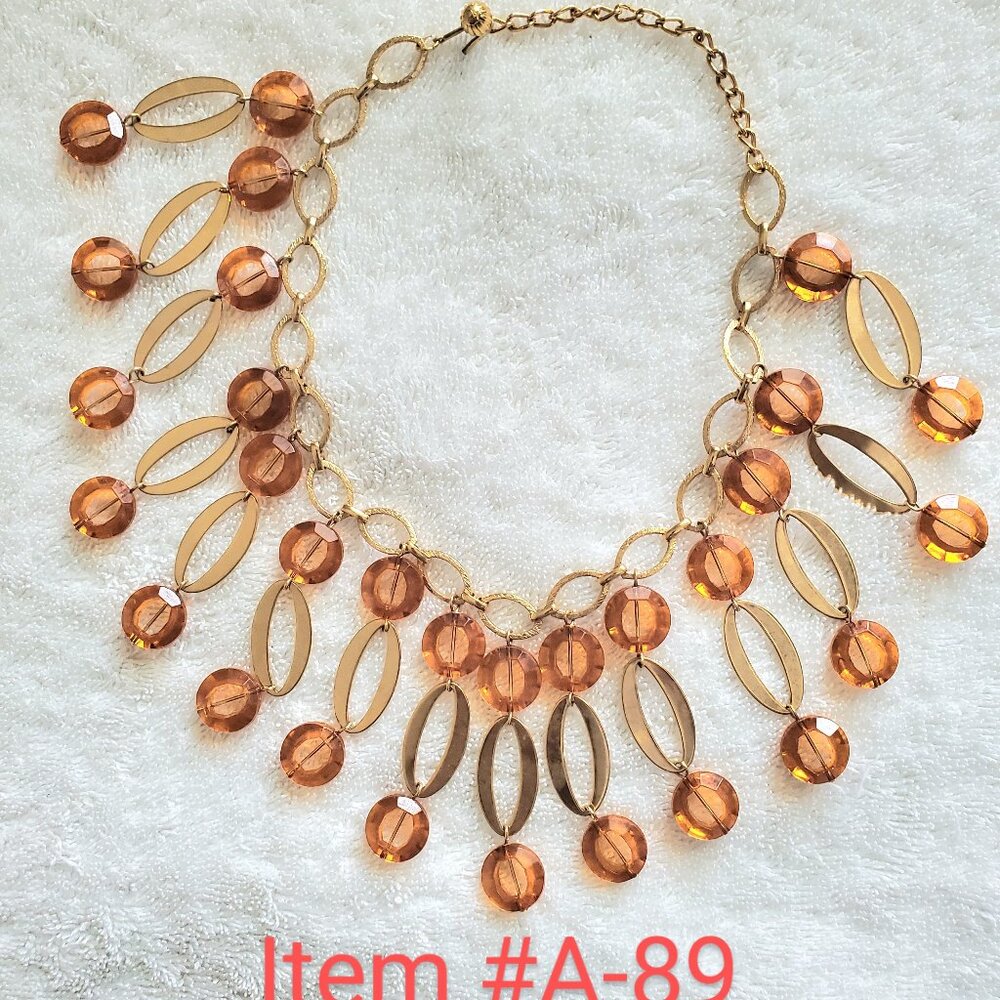 A Gold Necklace , beautiful design, item #A -89,